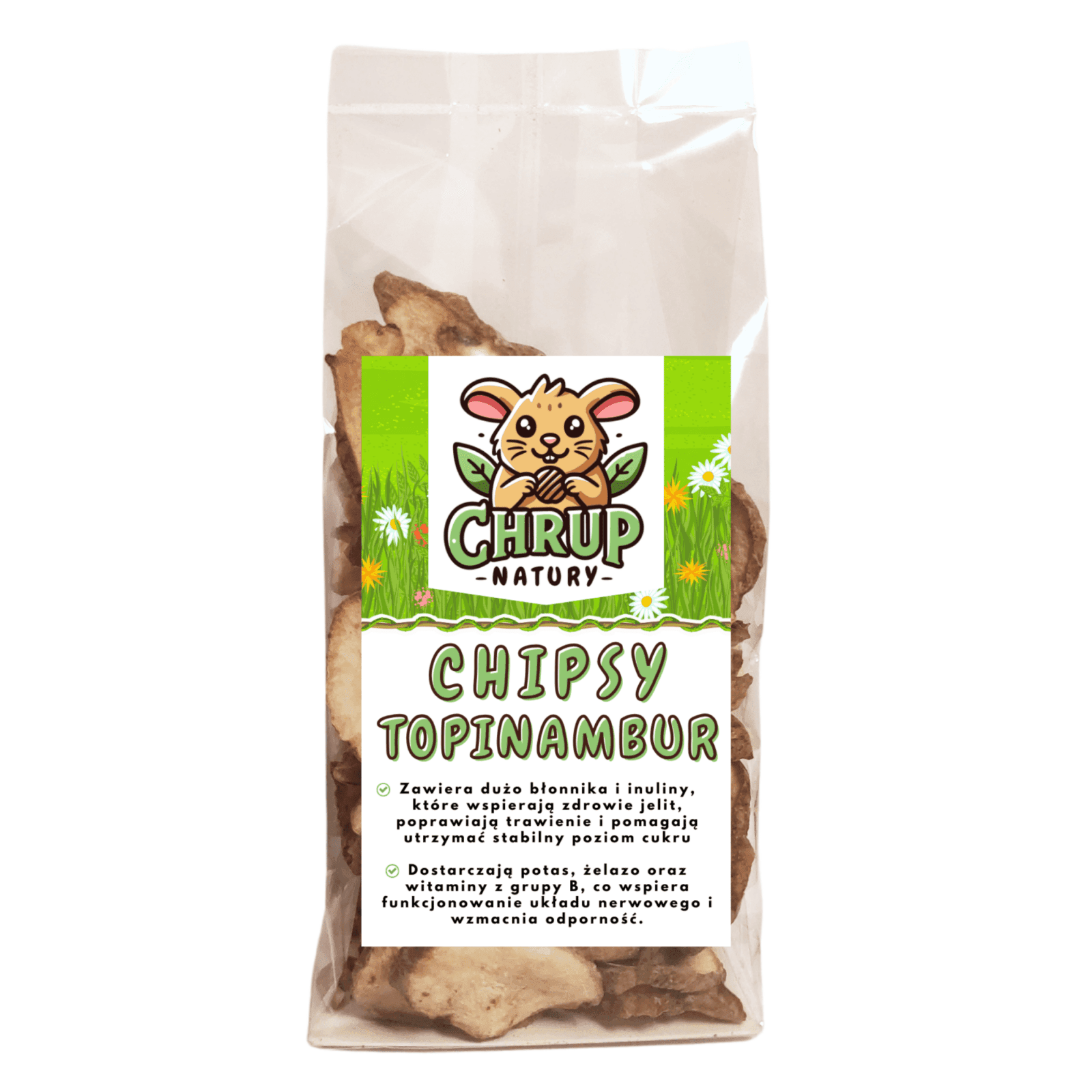 Korzeń Topinamburu chips 60g - Chrup Natury - obrazek 2